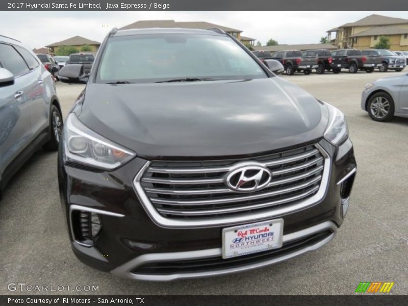 Java Espresso / Beige 2017 Hyundai Santa Fe Limited