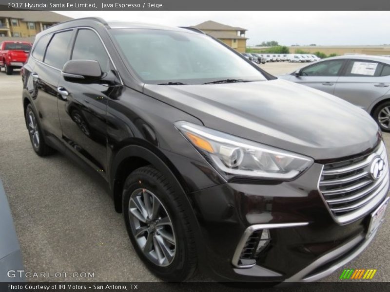 Java Espresso / Beige 2017 Hyundai Santa Fe Limited