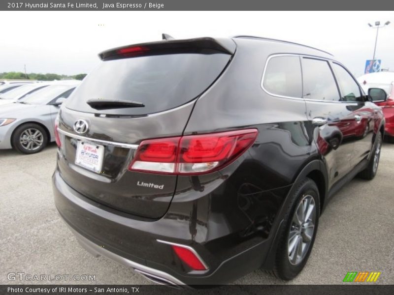Java Espresso / Beige 2017 Hyundai Santa Fe Limited