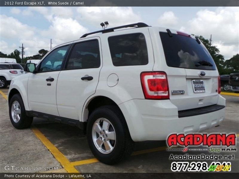 White Suede / Camel 2012 Ford Escape XLT