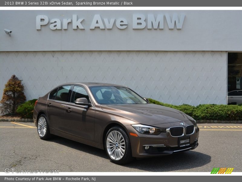 Sparkling Bronze Metallic / Black 2013 BMW 3 Series 328i xDrive Sedan