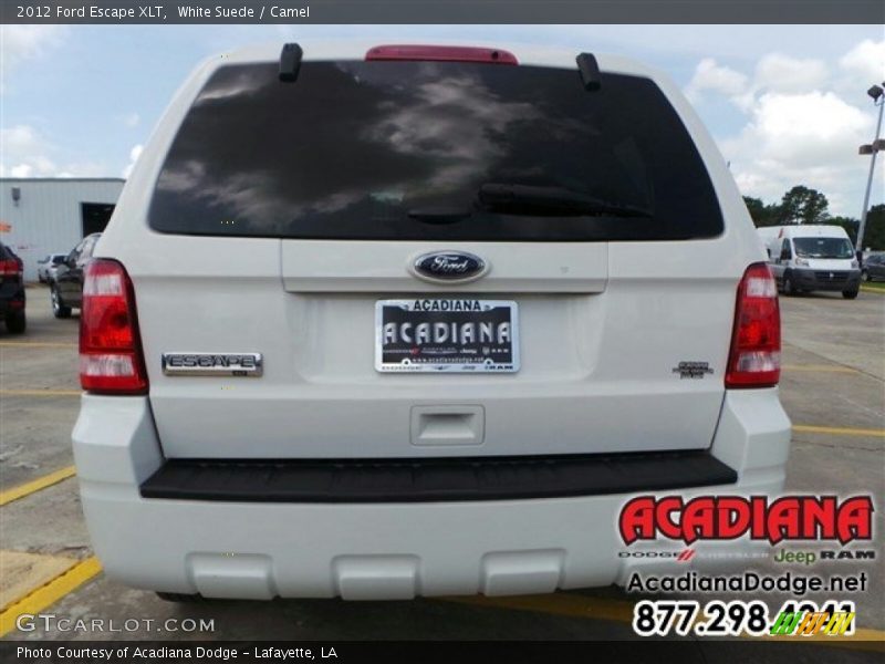 White Suede / Camel 2012 Ford Escape XLT