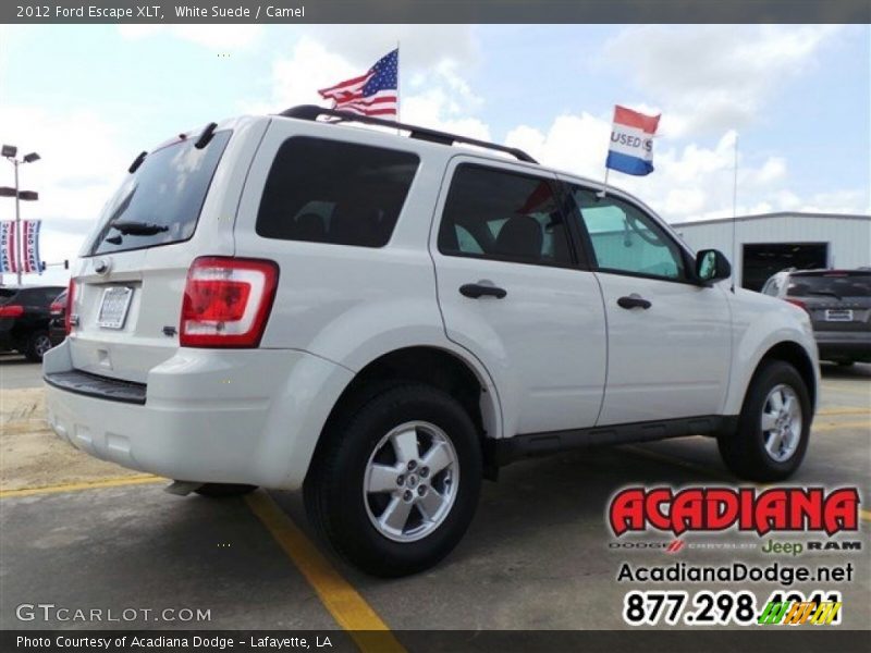 White Suede / Camel 2012 Ford Escape XLT