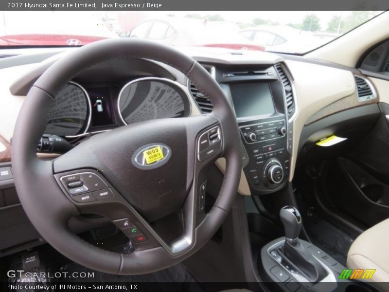 Java Espresso / Beige 2017 Hyundai Santa Fe Limited