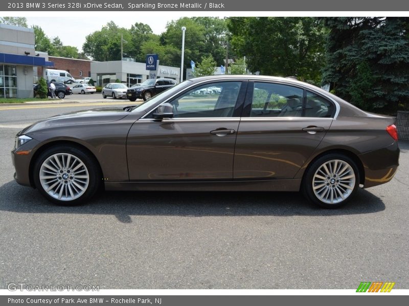 Sparkling Bronze Metallic / Black 2013 BMW 3 Series 328i xDrive Sedan