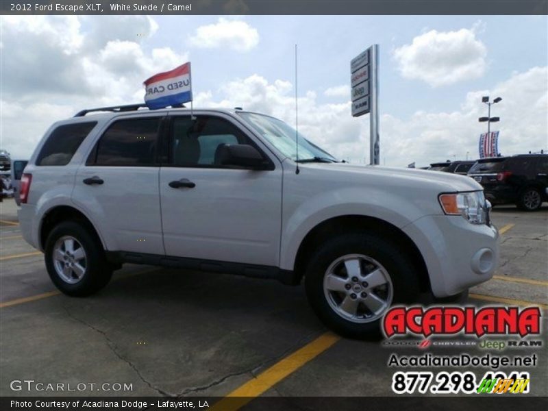 White Suede / Camel 2012 Ford Escape XLT