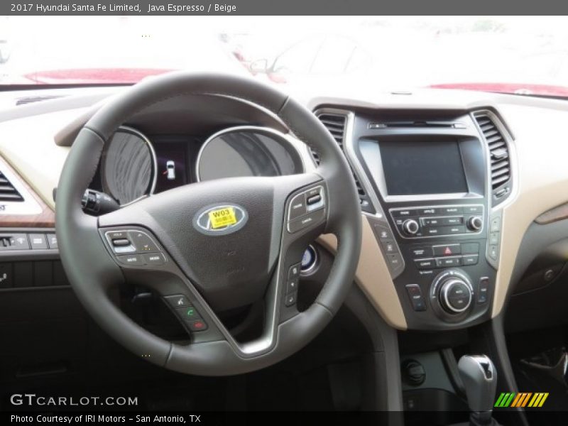Java Espresso / Beige 2017 Hyundai Santa Fe Limited
