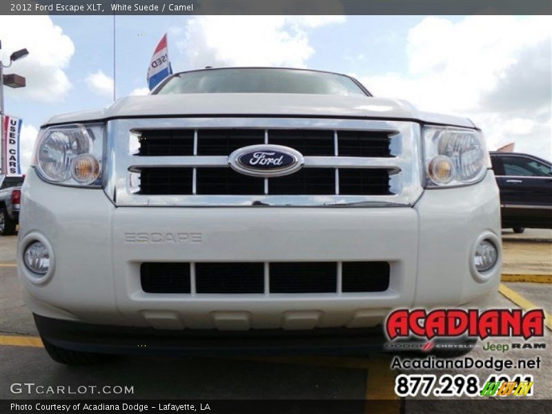 White Suede / Camel 2012 Ford Escape XLT