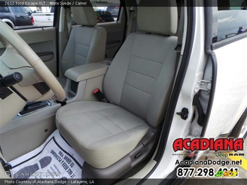 White Suede / Camel 2012 Ford Escape XLT
