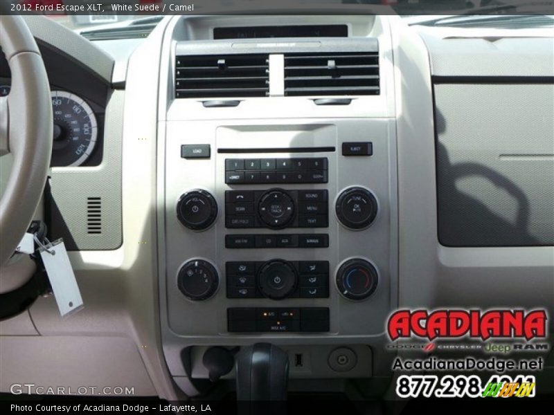 White Suede / Camel 2012 Ford Escape XLT