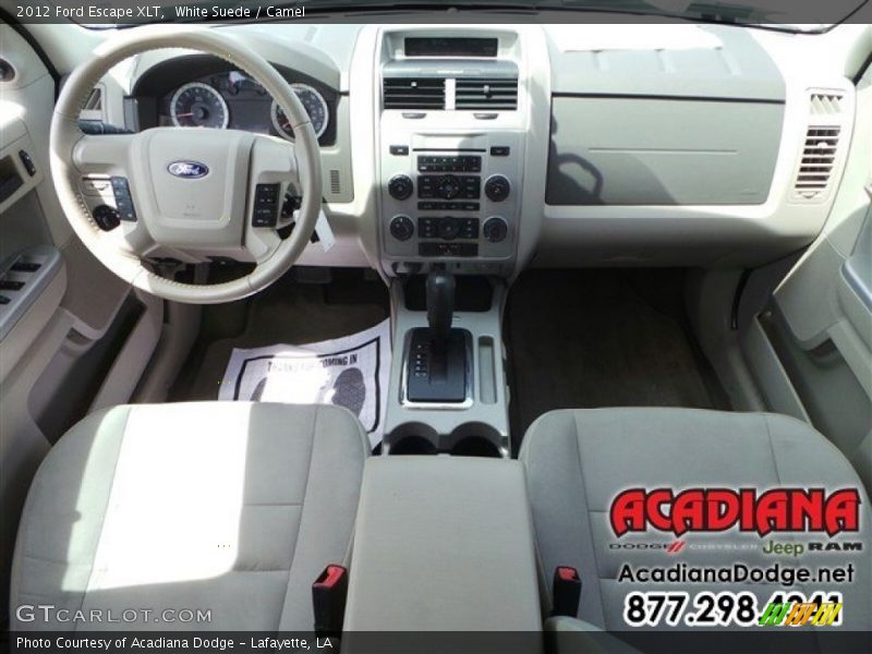 White Suede / Camel 2012 Ford Escape XLT
