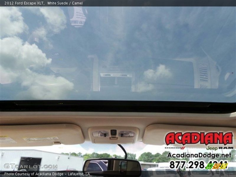 White Suede / Camel 2012 Ford Escape XLT