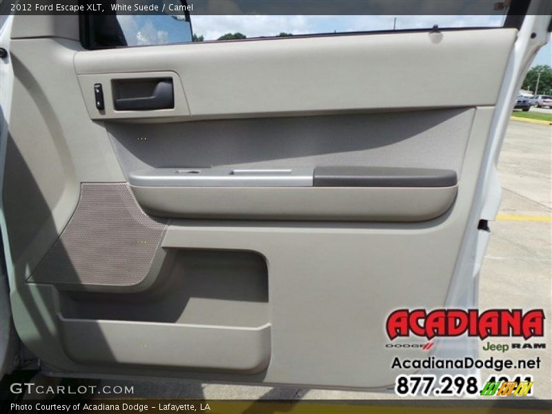 White Suede / Camel 2012 Ford Escape XLT