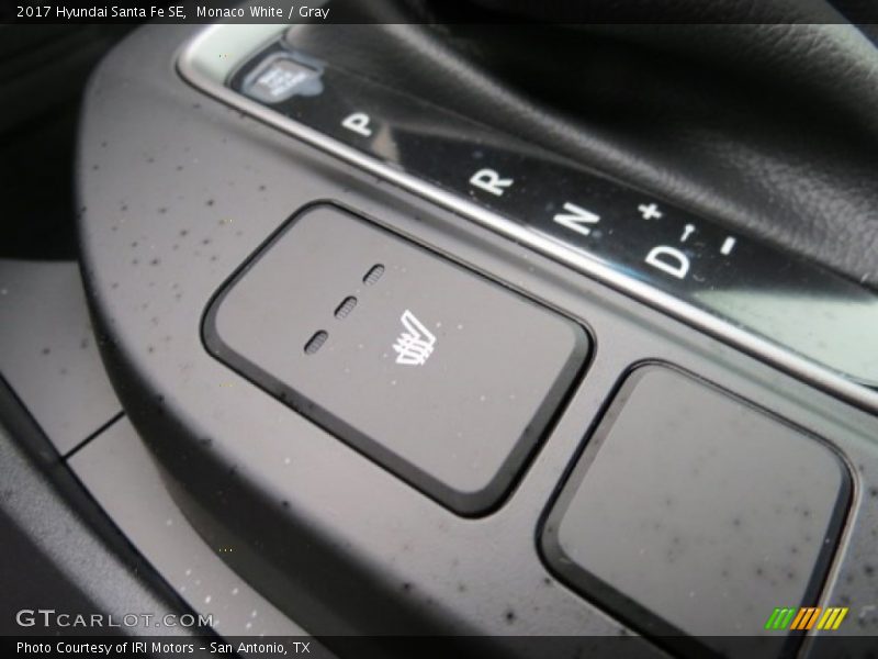 Monaco White / Gray 2017 Hyundai Santa Fe SE