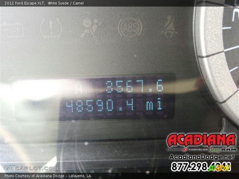 White Suede / Camel 2012 Ford Escape XLT