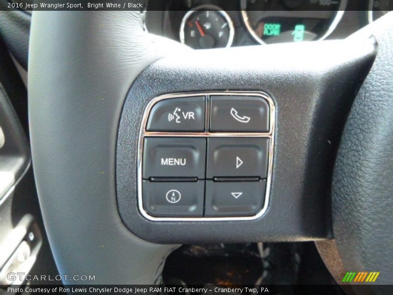 Bright White / Black 2016 Jeep Wrangler Sport