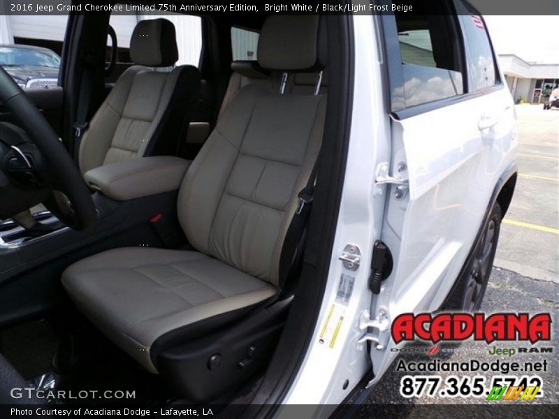 Bright White / Black/Light Frost Beige 2016 Jeep Grand Cherokee Limited 75th Anniversary Edition