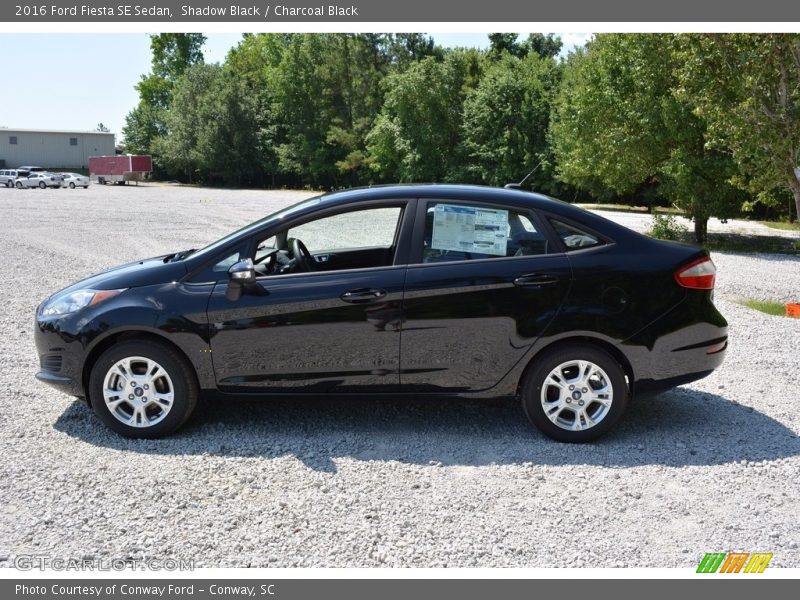 Shadow Black / Charcoal Black 2016 Ford Fiesta SE Sedan