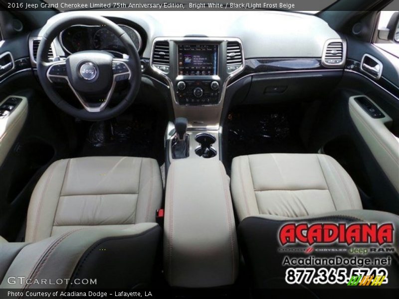 Bright White / Black/Light Frost Beige 2016 Jeep Grand Cherokee Limited 75th Anniversary Edition