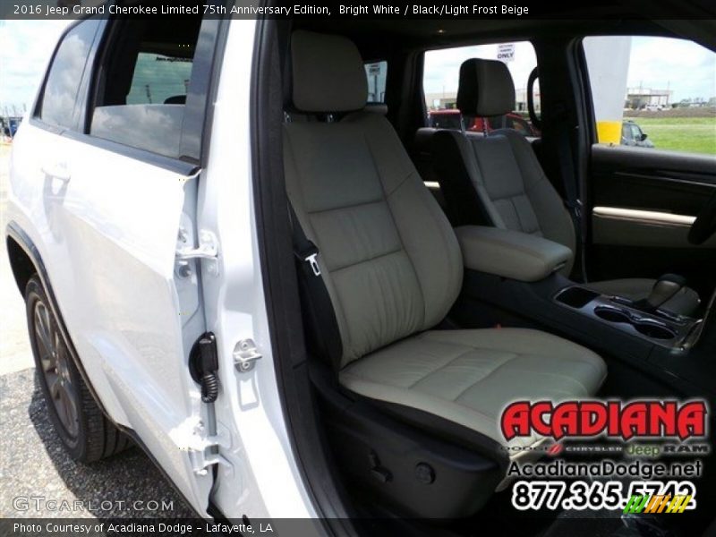 Bright White / Black/Light Frost Beige 2016 Jeep Grand Cherokee Limited 75th Anniversary Edition