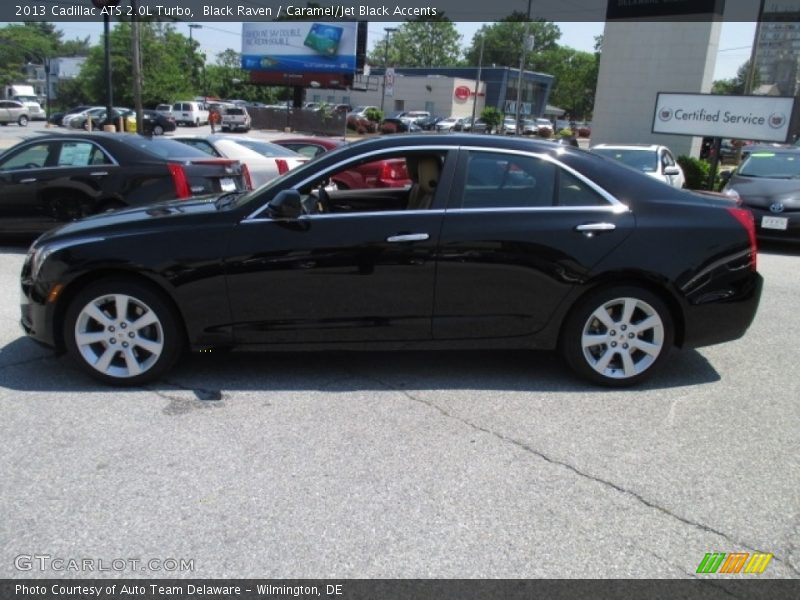Black Raven / Caramel/Jet Black Accents 2013 Cadillac ATS 2.0L Turbo