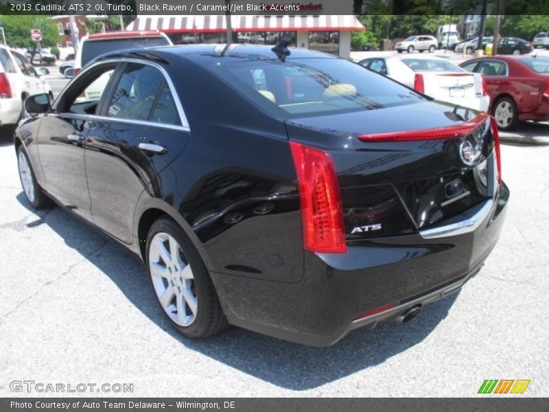 Black Raven / Caramel/Jet Black Accents 2013 Cadillac ATS 2.0L Turbo