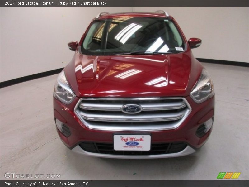 Ruby Red / Charcoal Black 2017 Ford Escape Titanium