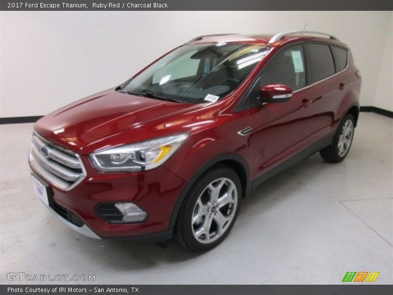 Ruby Red / Charcoal Black 2017 Ford Escape Titanium