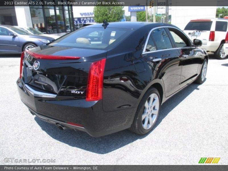 Black Raven / Caramel/Jet Black Accents 2013 Cadillac ATS 2.0L Turbo