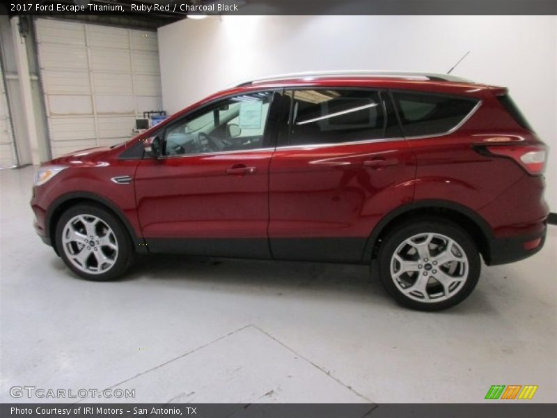 Ruby Red / Charcoal Black 2017 Ford Escape Titanium