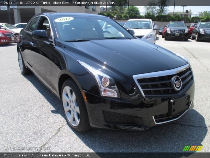 Black Raven / Caramel/Jet Black Accents 2013 Cadillac ATS 2.0L Turbo