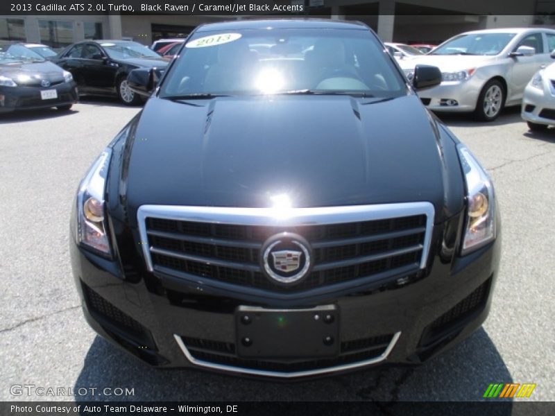 Black Raven / Caramel/Jet Black Accents 2013 Cadillac ATS 2.0L Turbo