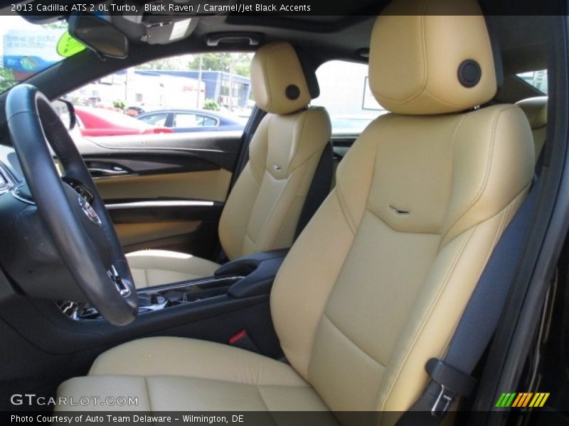Black Raven / Caramel/Jet Black Accents 2013 Cadillac ATS 2.0L Turbo