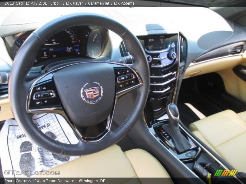 Black Raven / Caramel/Jet Black Accents 2013 Cadillac ATS 2.0L Turbo