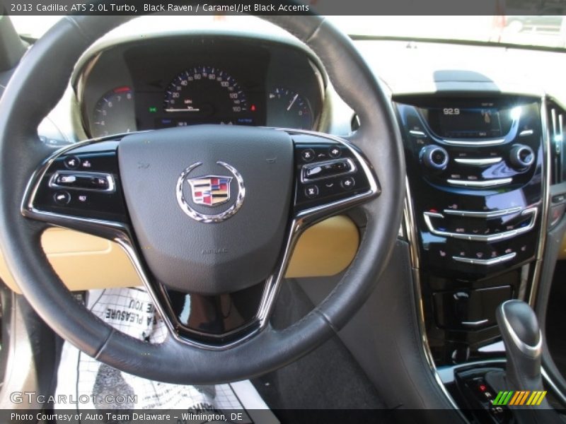 Black Raven / Caramel/Jet Black Accents 2013 Cadillac ATS 2.0L Turbo