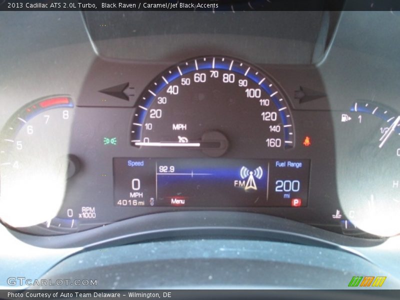 Black Raven / Caramel/Jet Black Accents 2013 Cadillac ATS 2.0L Turbo