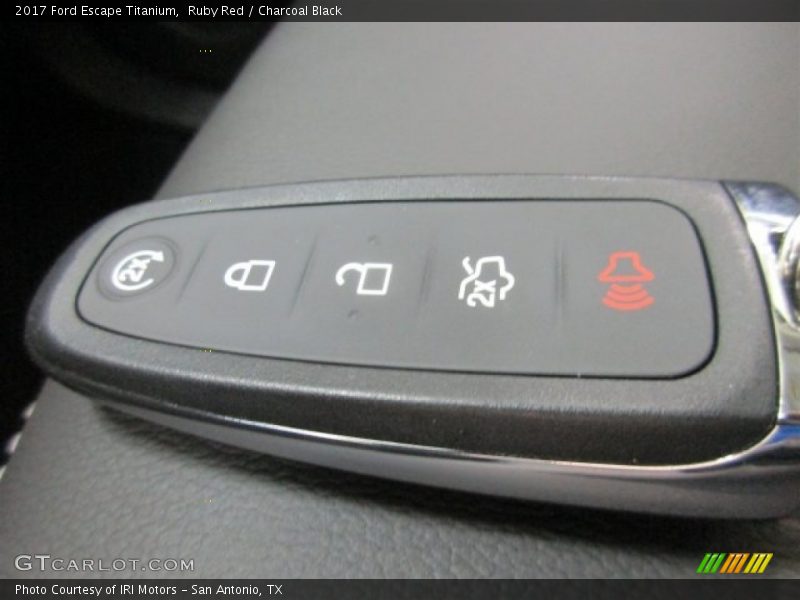 Ruby Red / Charcoal Black 2017 Ford Escape Titanium