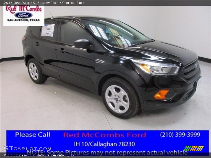 Shadow Black / Charcoal Black 2017 Ford Escape S
