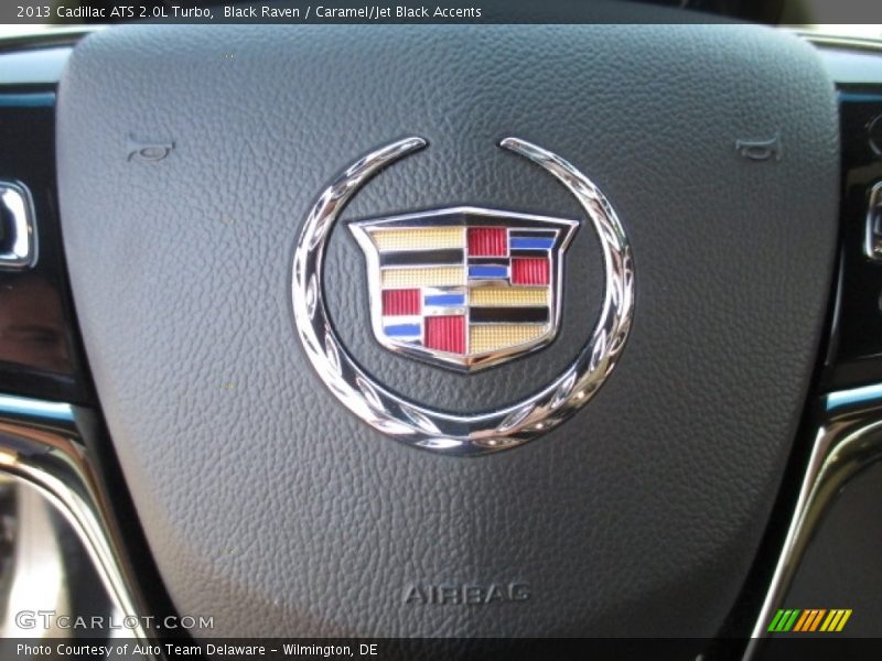 Black Raven / Caramel/Jet Black Accents 2013 Cadillac ATS 2.0L Turbo