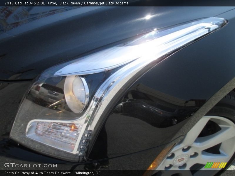 Black Raven / Caramel/Jet Black Accents 2013 Cadillac ATS 2.0L Turbo