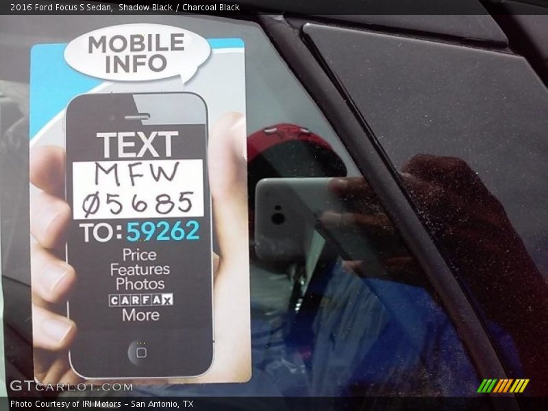 Shadow Black / Charcoal Black 2016 Ford Focus S Sedan