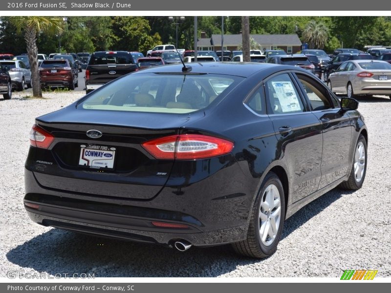 Shadow Black / Dune 2016 Ford Fusion SE