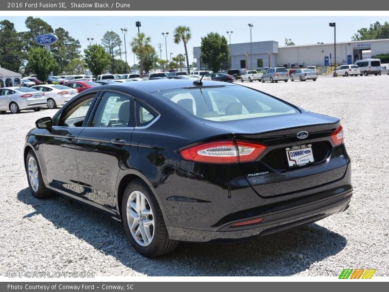Shadow Black / Dune 2016 Ford Fusion SE