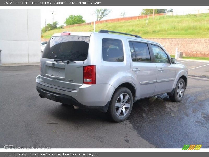 Alabaster Silver Metallic / Gray 2012 Honda Pilot Touring 4WD