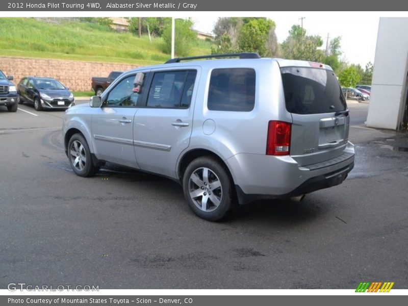 Alabaster Silver Metallic / Gray 2012 Honda Pilot Touring 4WD