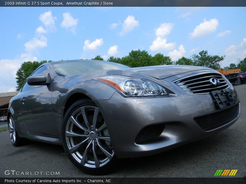 Amethyst Graphite / Stone 2009 Infiniti G 37 S Sport Coupe