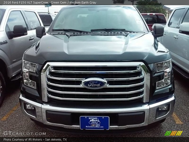 Green Gem / Medium Earth Gray 2016 Ford F150 XLT SuperCrew