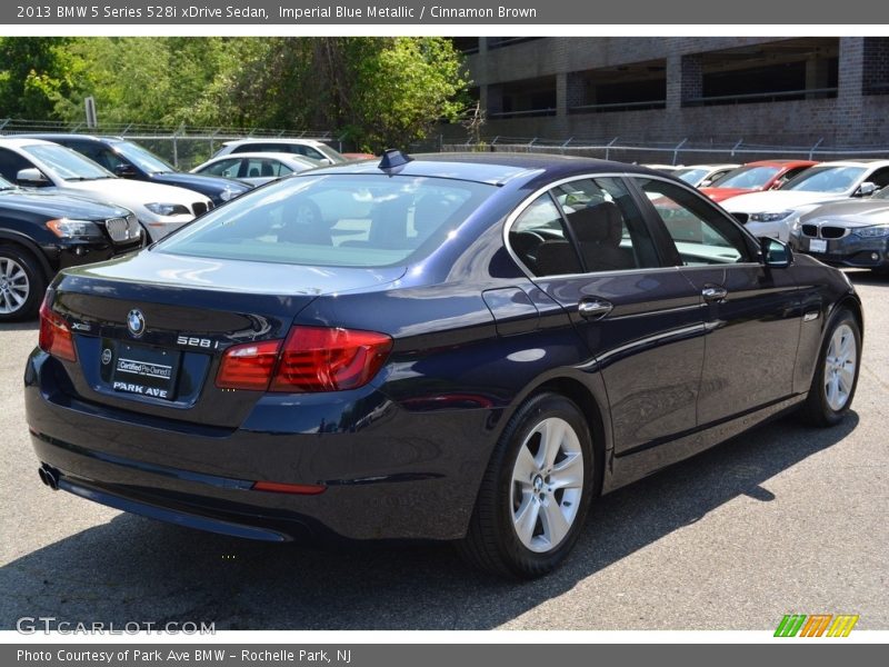 Imperial Blue Metallic / Cinnamon Brown 2013 BMW 5 Series 528i xDrive Sedan