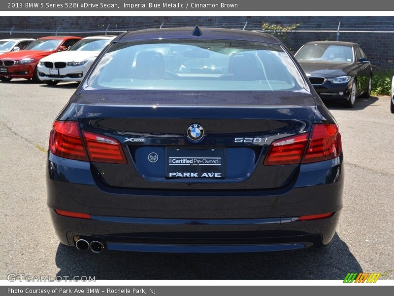 Imperial Blue Metallic / Cinnamon Brown 2013 BMW 5 Series 528i xDrive Sedan