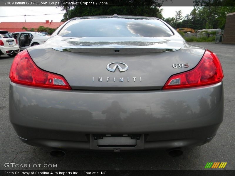 Amethyst Graphite / Stone 2009 Infiniti G 37 S Sport Coupe